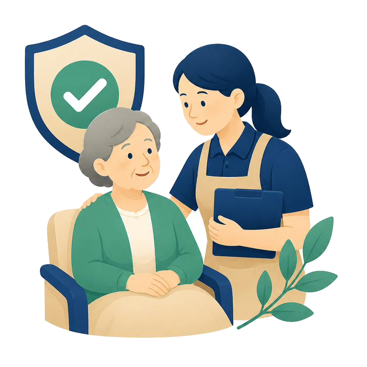現場に寄り添う支援を象徴するイラスト