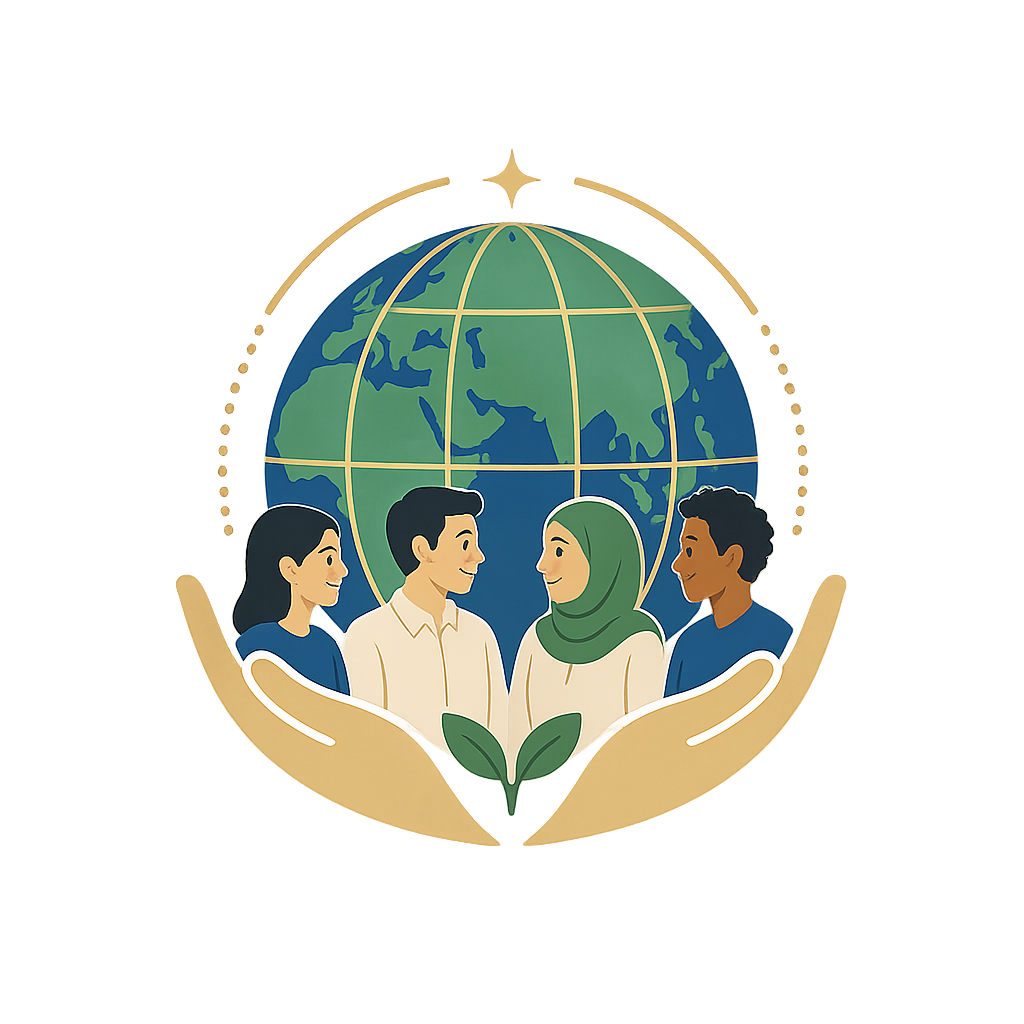 多様な国の人材を手のひらで支える様子を象徴するイラスト